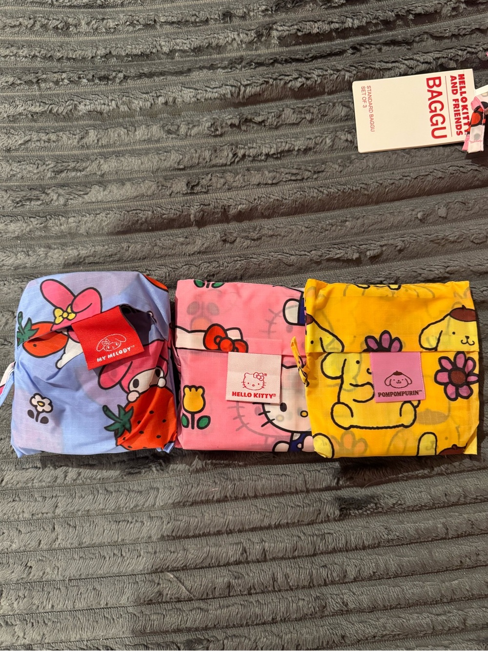 BAGGU Hello Kitty Pink Print Reusable Tote - Picture 2 of 3